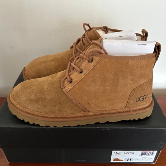 BNWOB Men\'s Ugg Neumel Suede Boot Chestnut Tan Size 11 #3236 main image 5